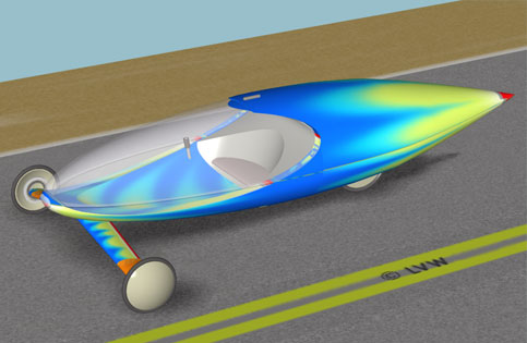 A High Mileage - Low Drag Three Wheeled Car